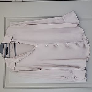 Zara Light Beige Button Down Shirt